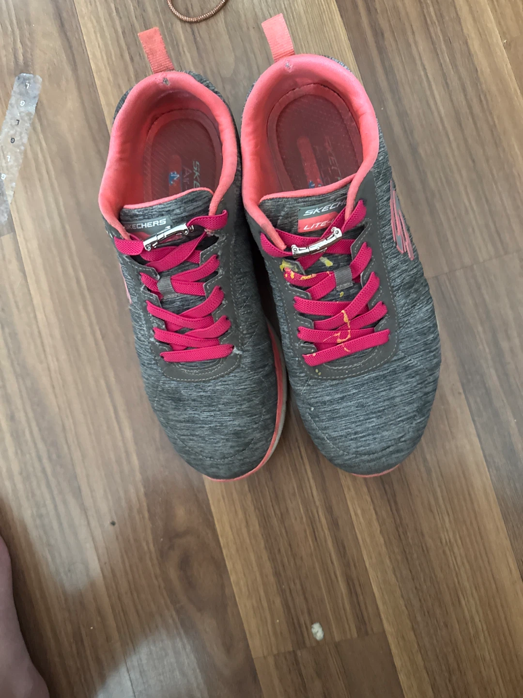 Skechers Women's Grey Pink Running Shoes - photo 2