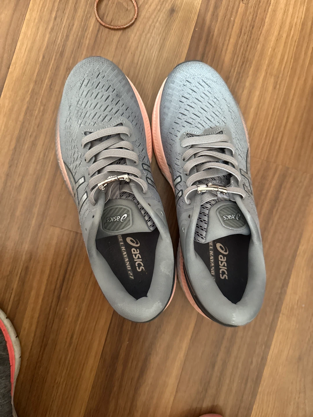 Asics Gel-Kayano 27 Running Shoes Grey/Pink Women's Size 8