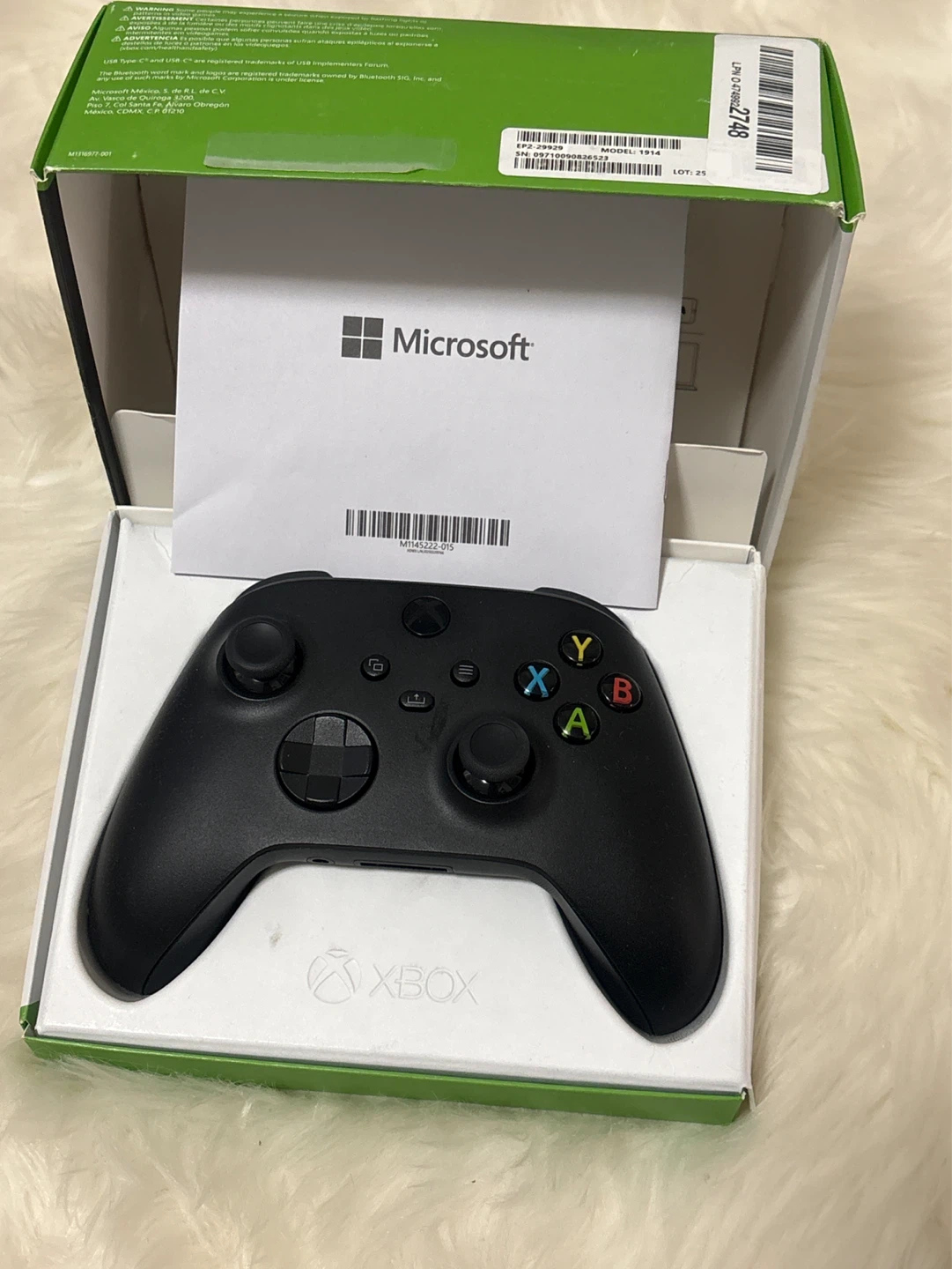 Microsoft Xbox Carbon Black Wireless Controller - photo 2