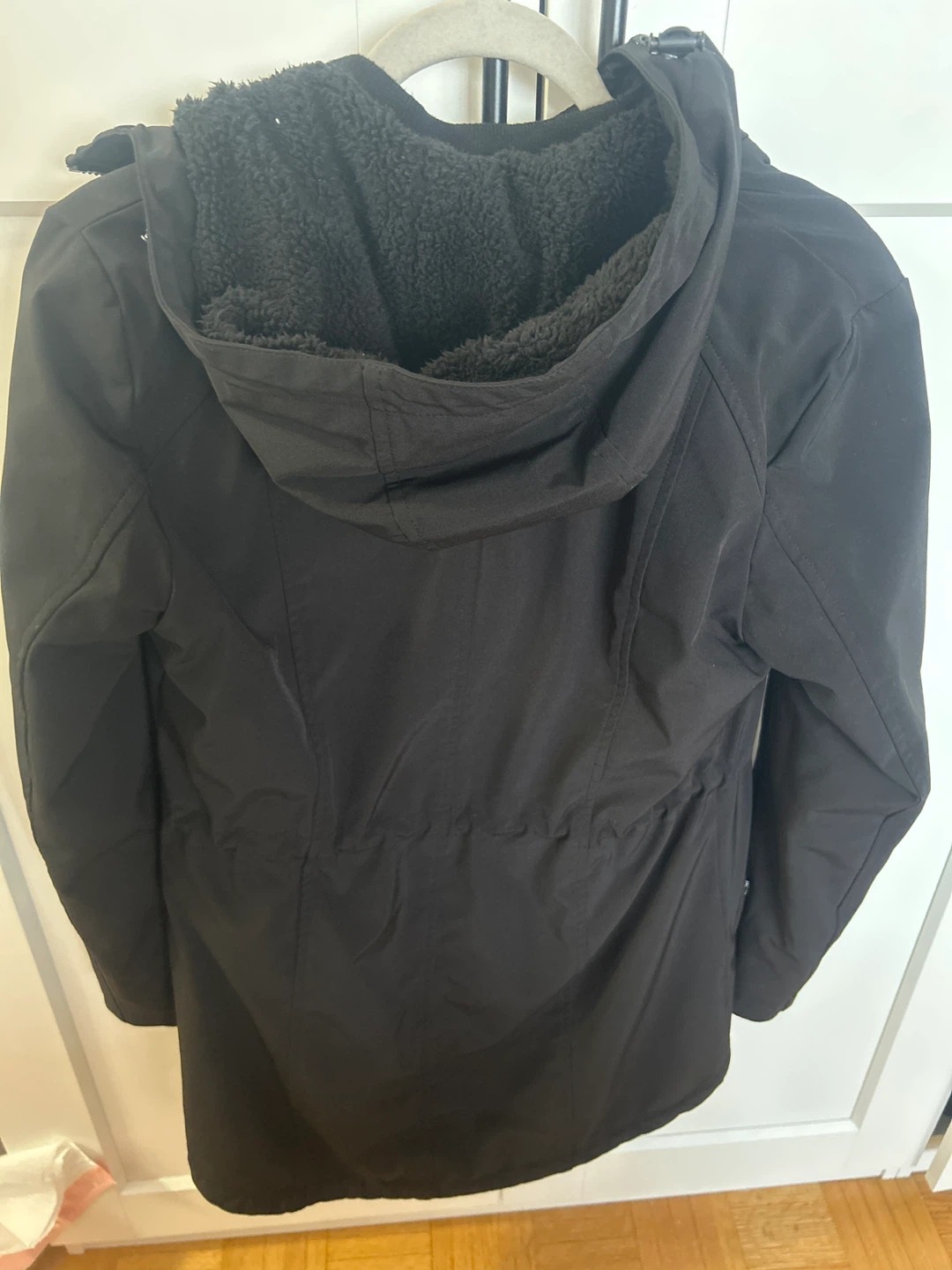 Calvin Klein Black Fleece-Lined Parka Jacket - photo 2