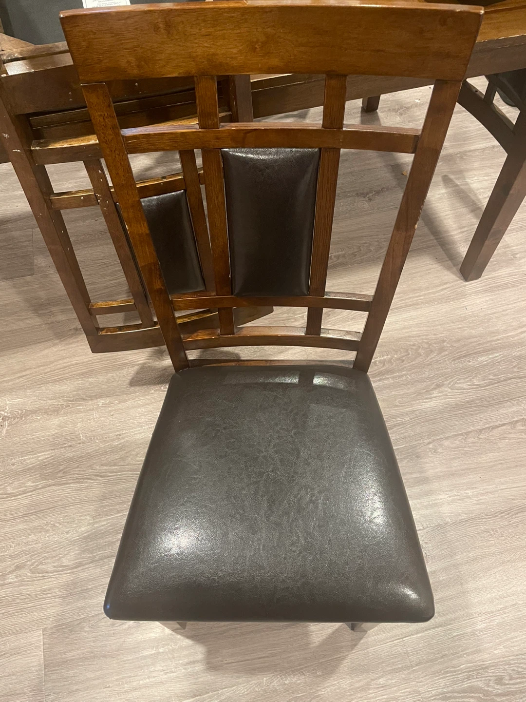Wooden Dining Table and Chairs Set - photo 5