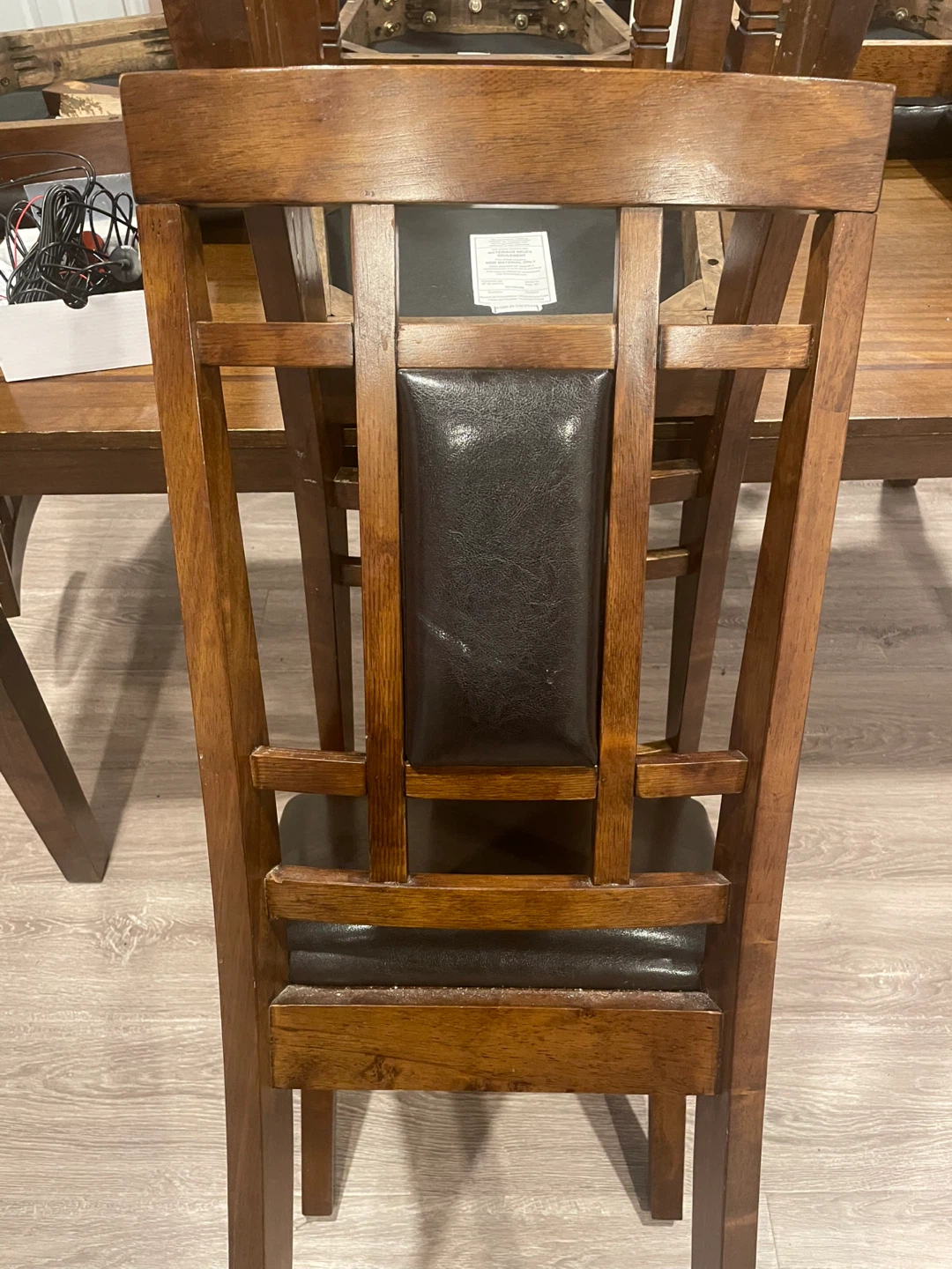 Wooden Dining Table and Chairs Set - photo 4
