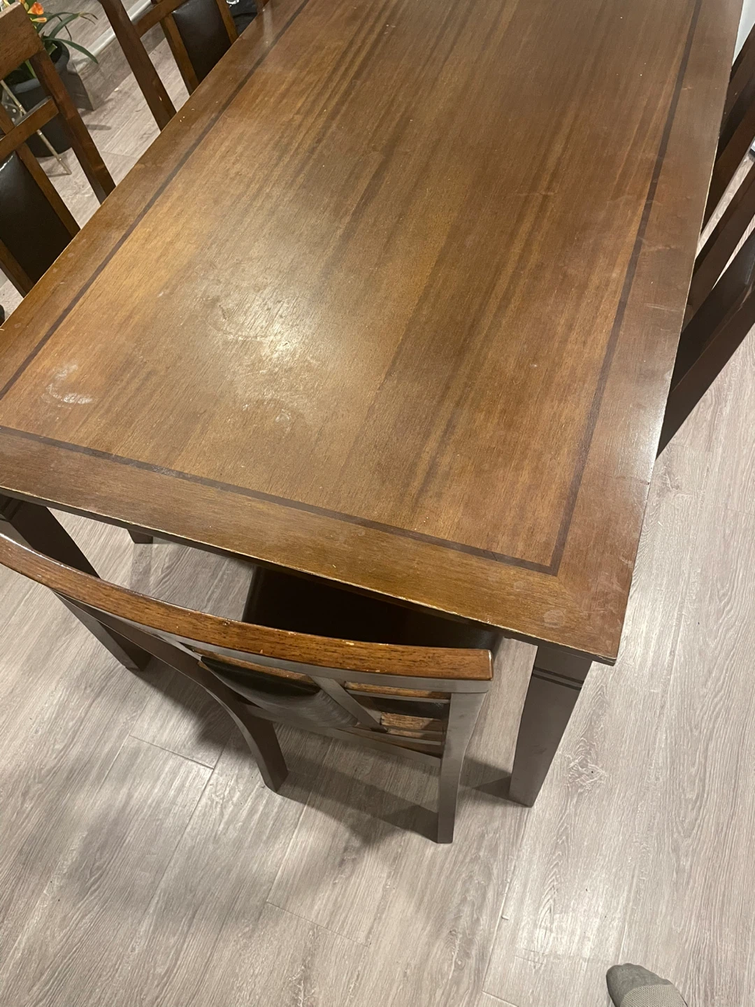 Wooden Dining Table and Chairs Set - photo 2