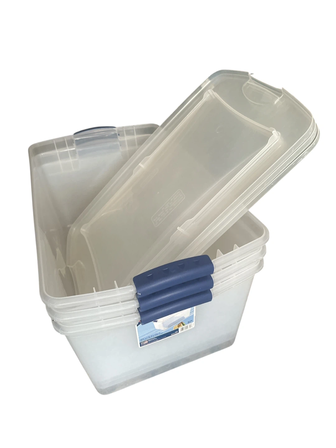 Sterilite 66 Qt Clear Storage Totes with Lids (3-Pack) - photo 5