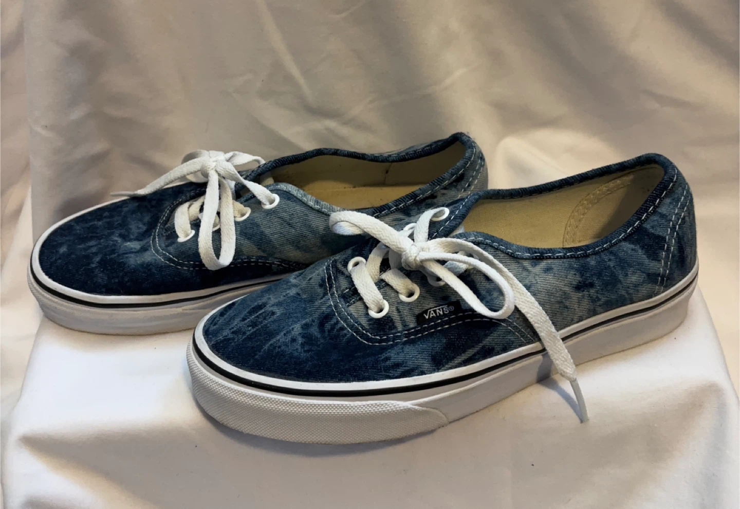 Vans Acid Denim Wash Sneakers - Size 7