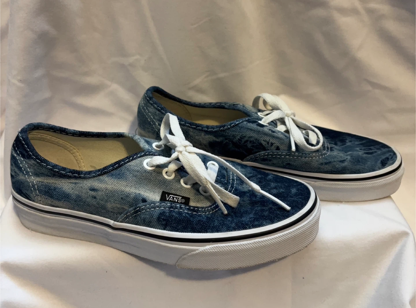 Vans Acid Denim Wash Sneakers - Size 7 - photo 3
