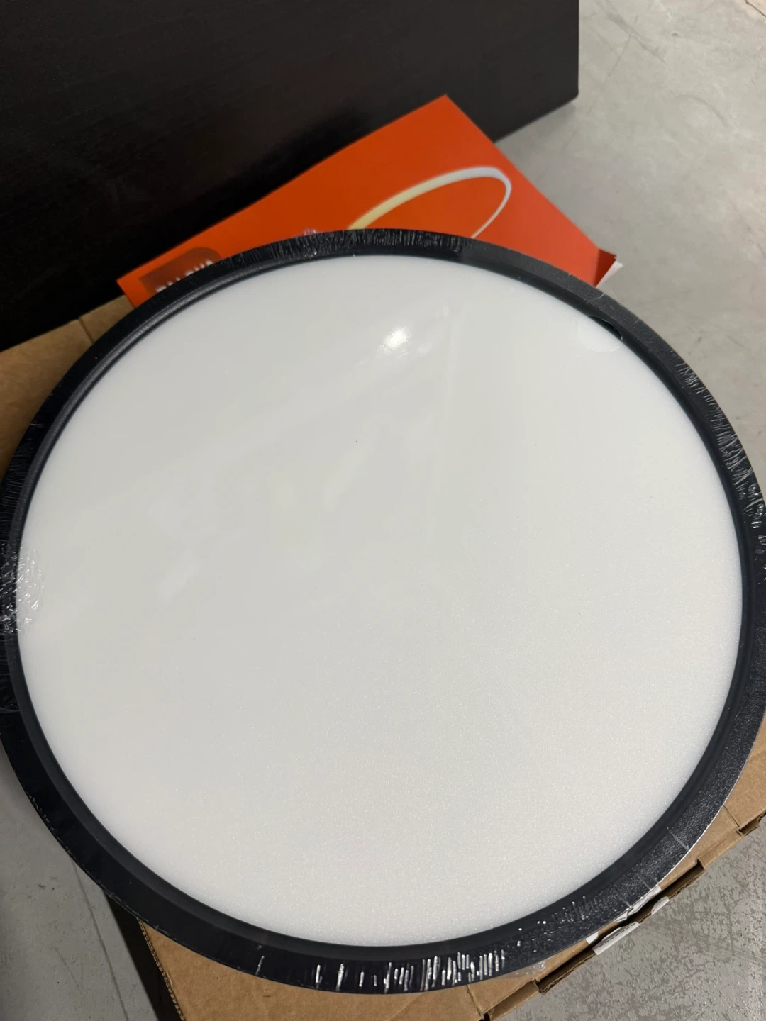 Flush Mount LED Ceiling Light Fixture Black,12 Inch 20 Watt - photo 3