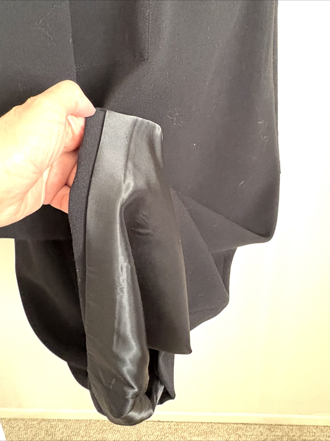 Black A-Line Dress with Puff Sleeves - photo 5
