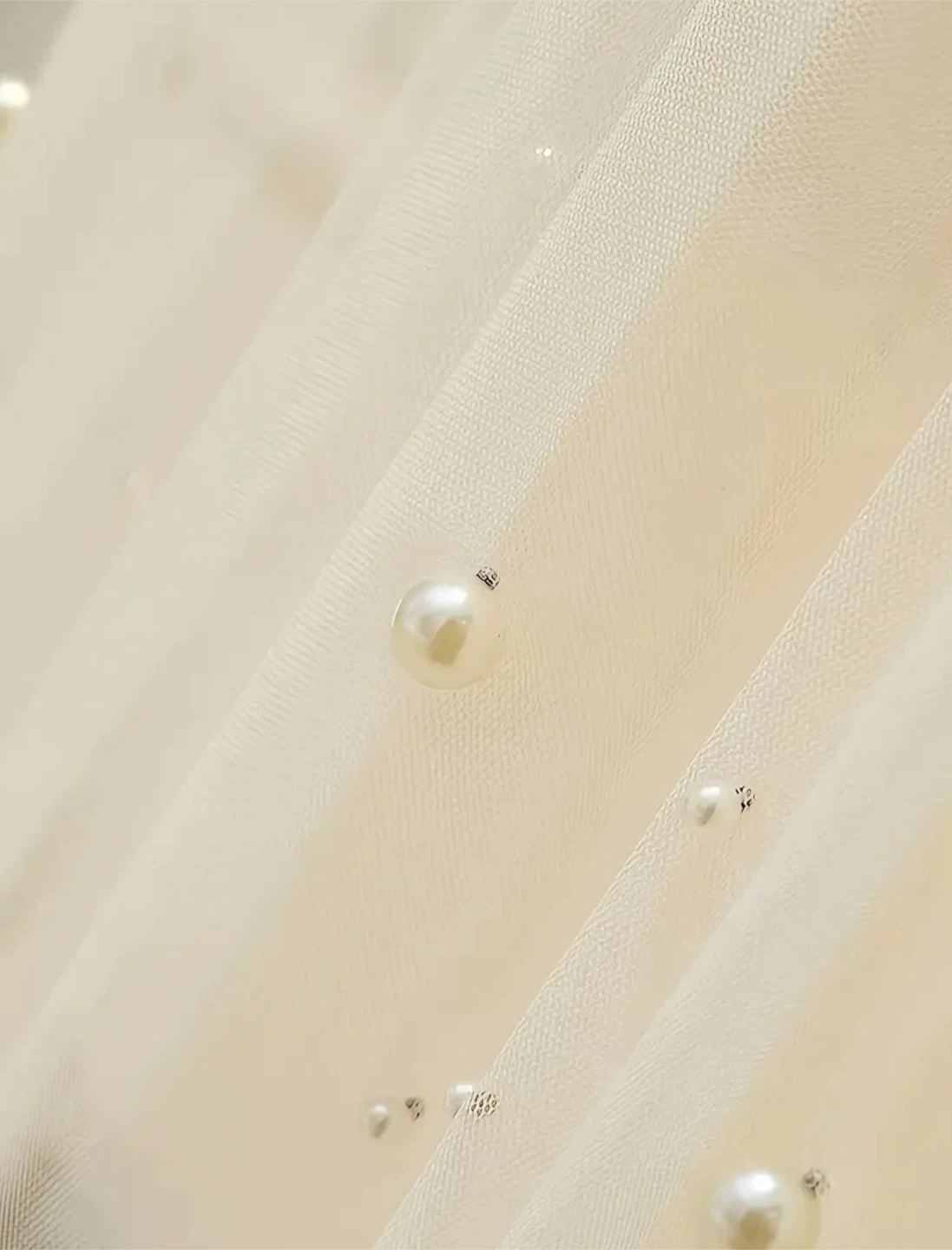 Women's Pearl Embellished Tulle Skirt - photo 5