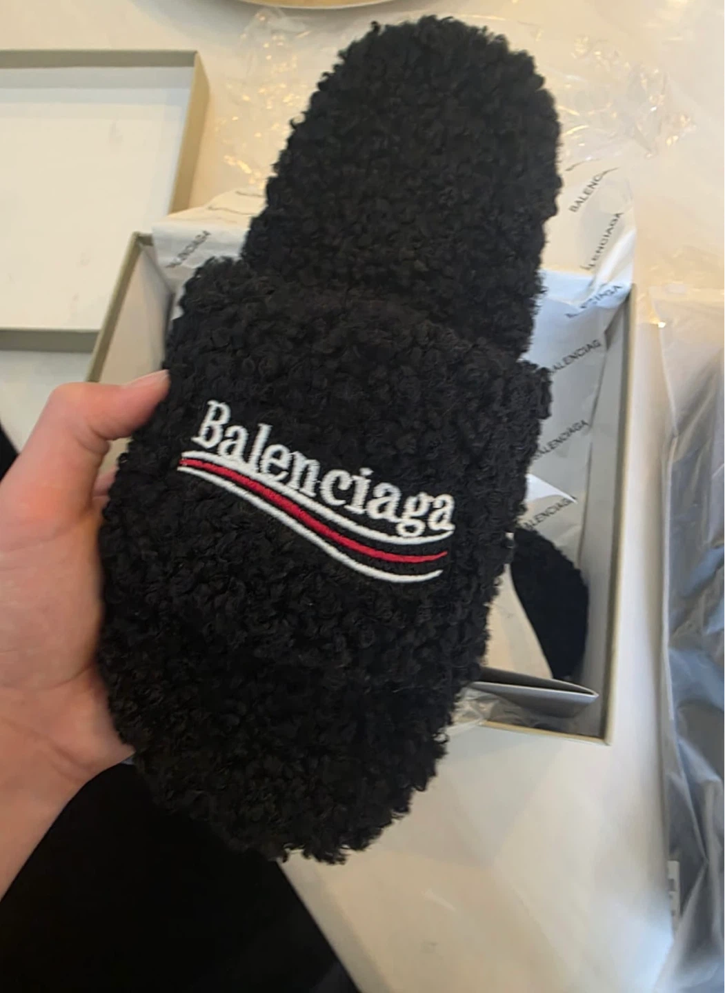 Black Balenciaga Slides - photo 4