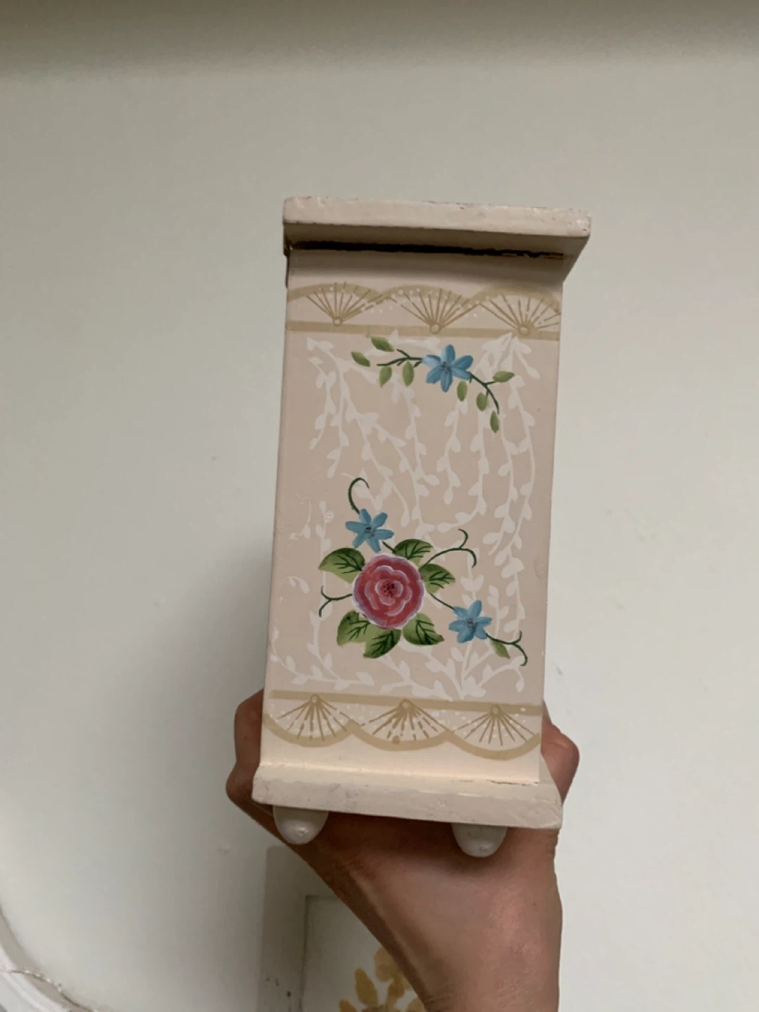 Arister Hand Painted Wooden Jewelry/ Tea Box/Cabinet - photo 5