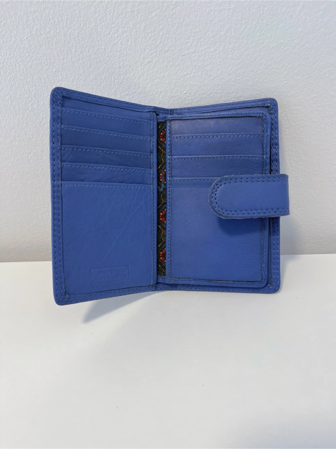 J&S Blue Genuine Leather Bifold Wallet - photo 2