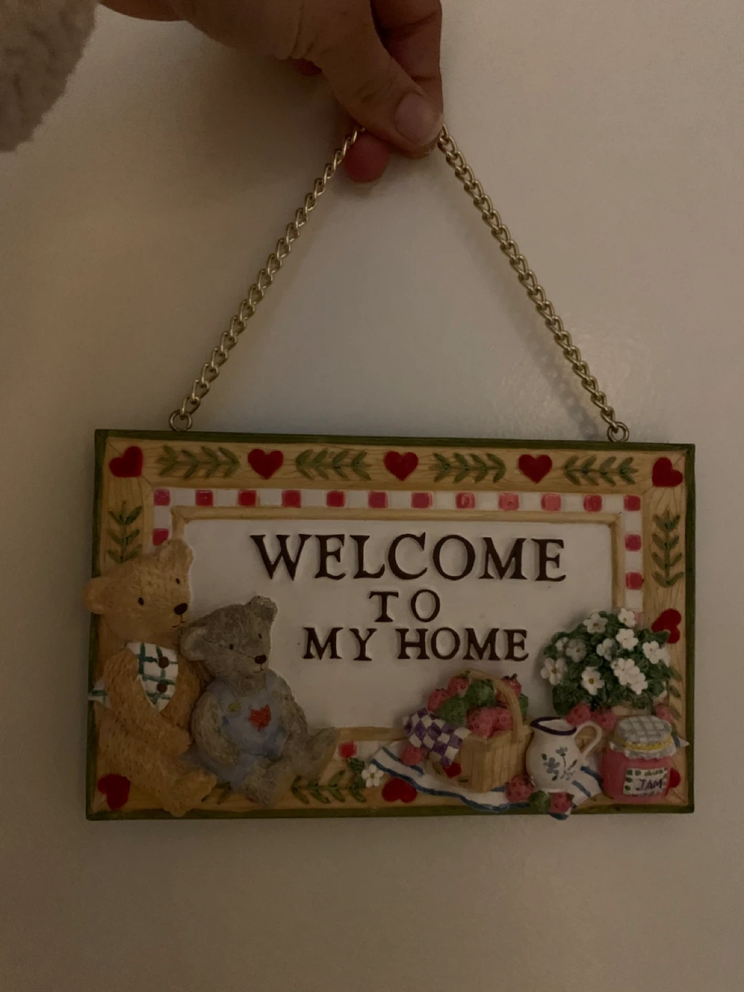 Welcome To My Home Decorative Wall Sign with Teddy Bears - photo 2