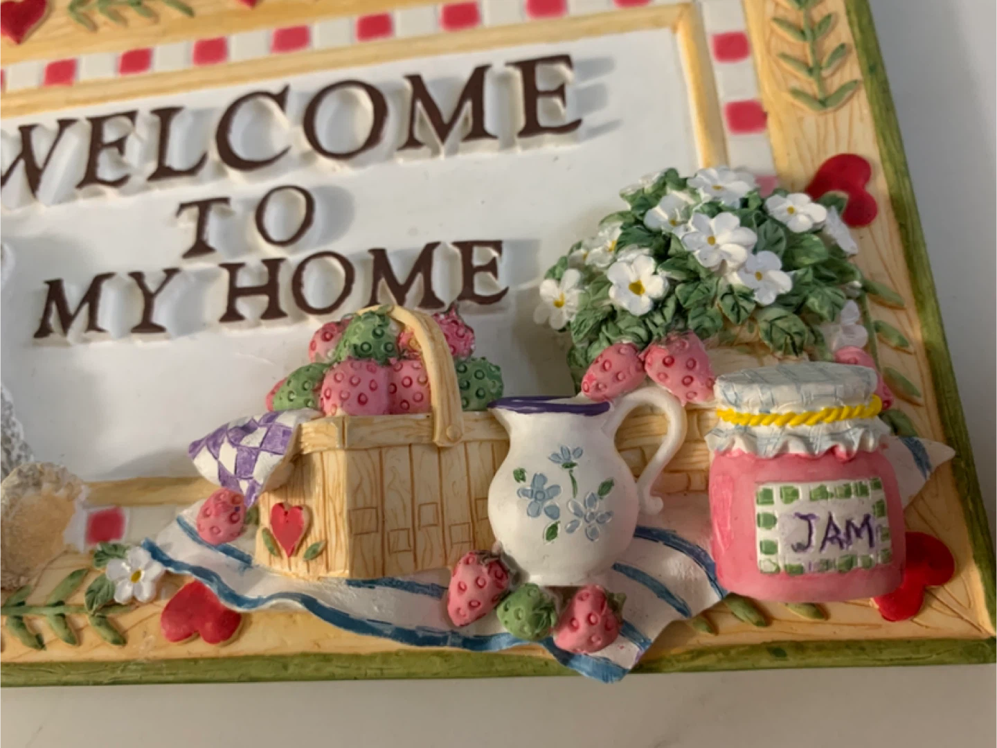 Welcome To My Home Decorative Wall Sign with Teddy Bears - photo 5