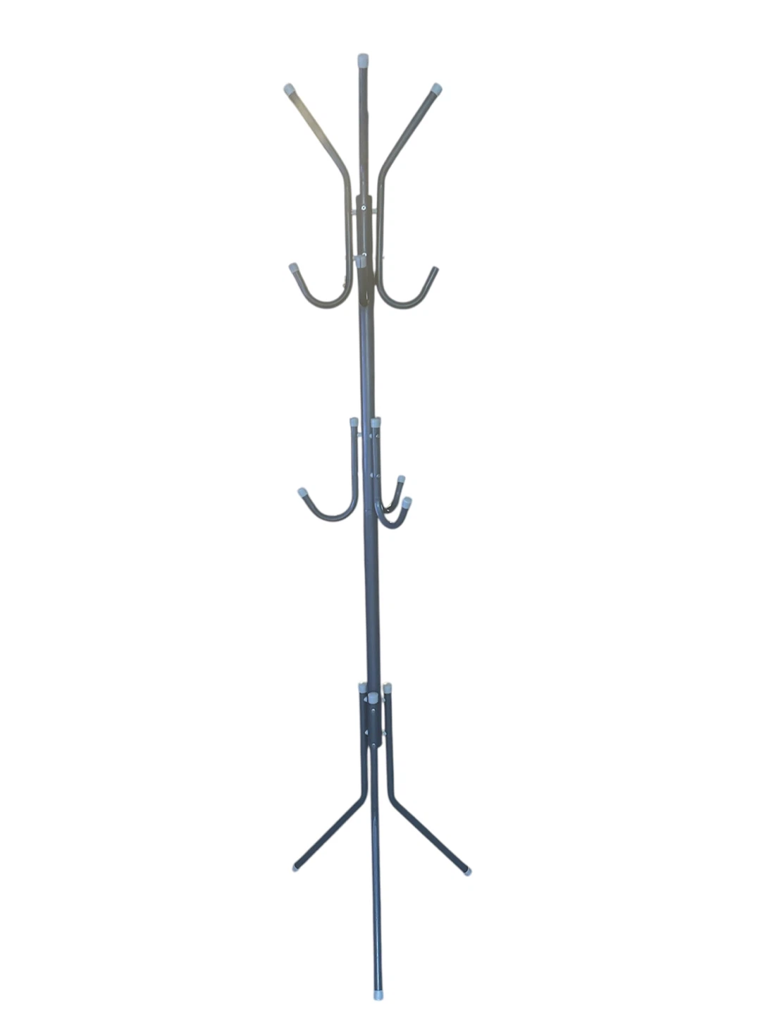 Gray Metal Coat Rack