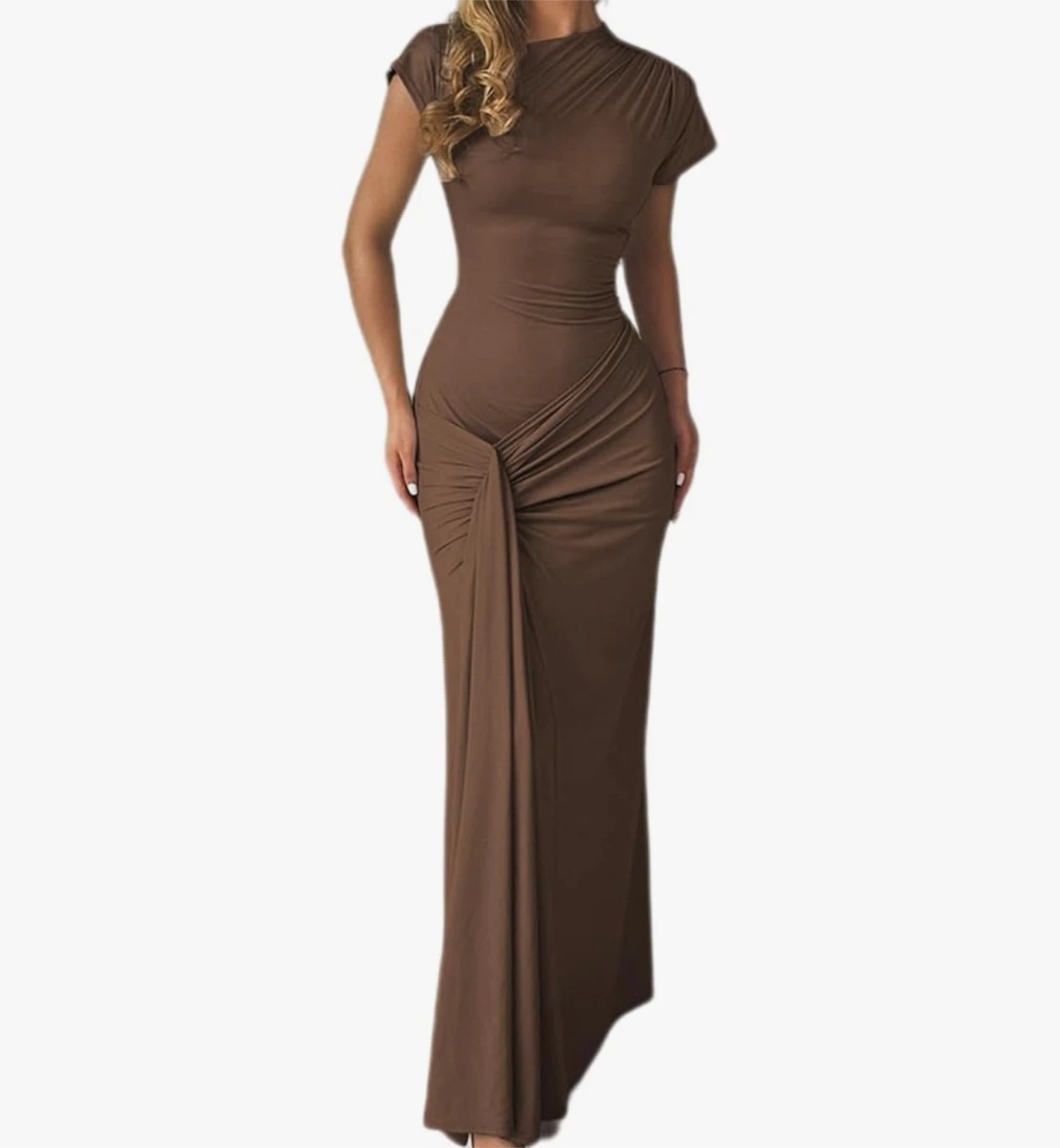 Women's Ruched Twist Maxi Dress - photo 3