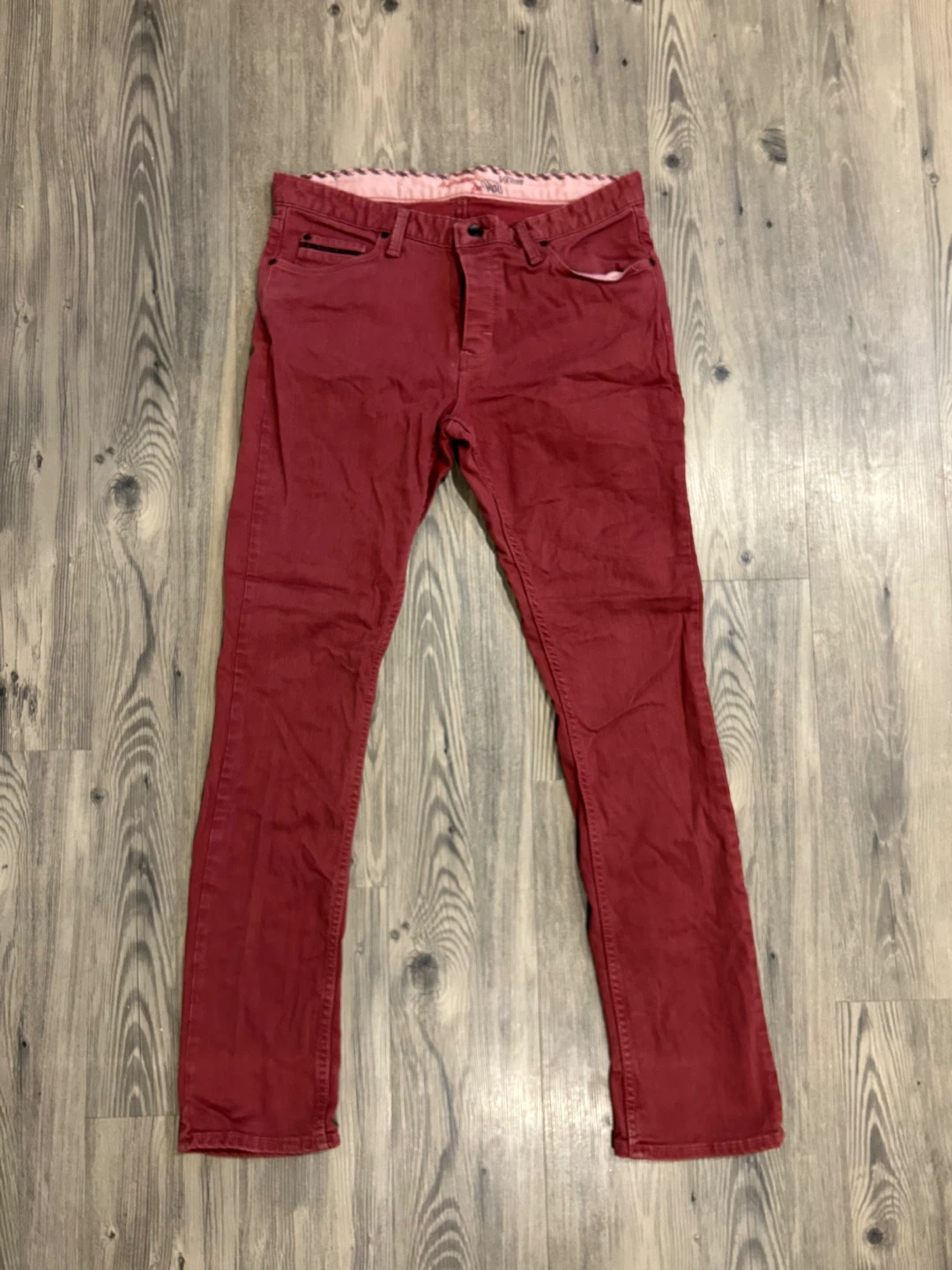 Vintage Vans Lot V76 Maroon Skinny Jeans - photo 2