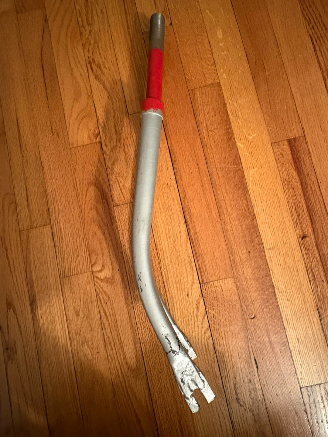Red and Silver Bicycle Fork - photo 3