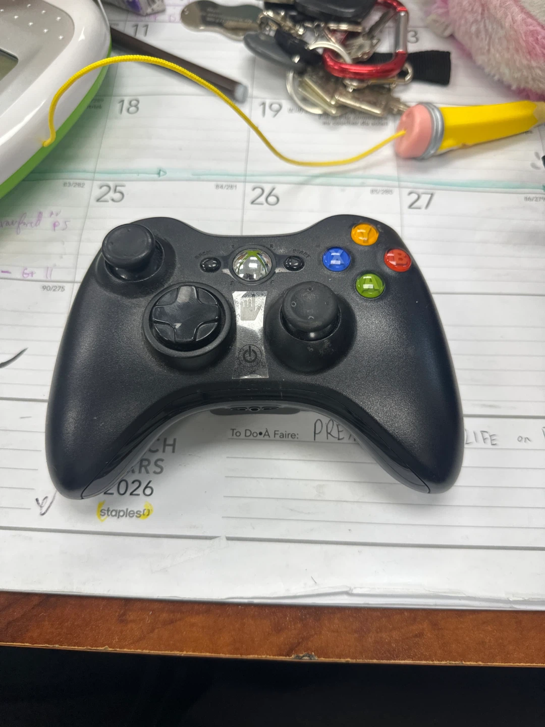 Black Xbox 360 Wireless Controller