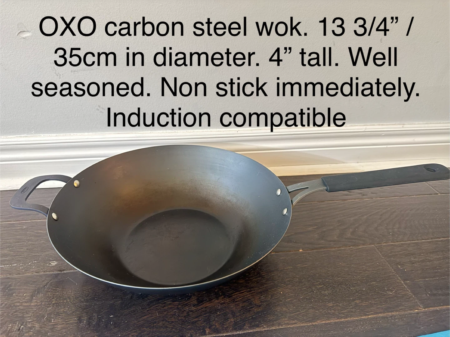 OXO Carbon Steel Wok - 35cm