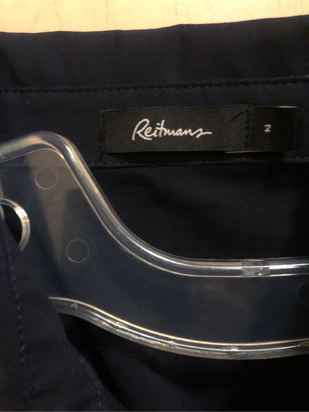 Reitmans Navy Blue Shirt Dress Size 2 - photo 2