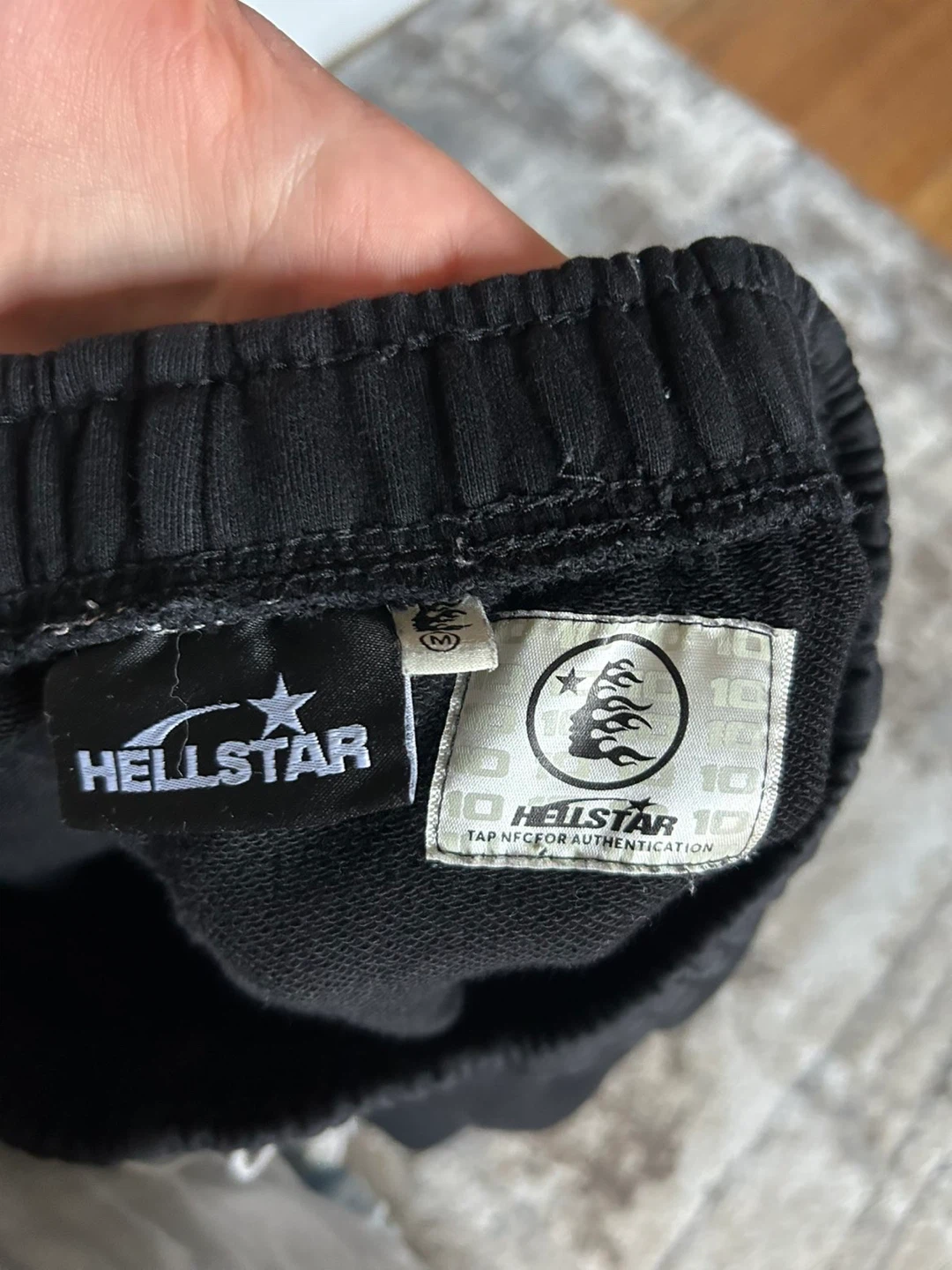 Hellstar Black Flame Sweatpants Size M - photo 3
