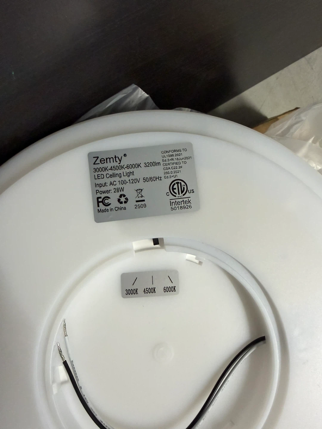 12-Inch Dimmable LED Flush Mount Ceiling Lights Fixture, 24W - photo 5