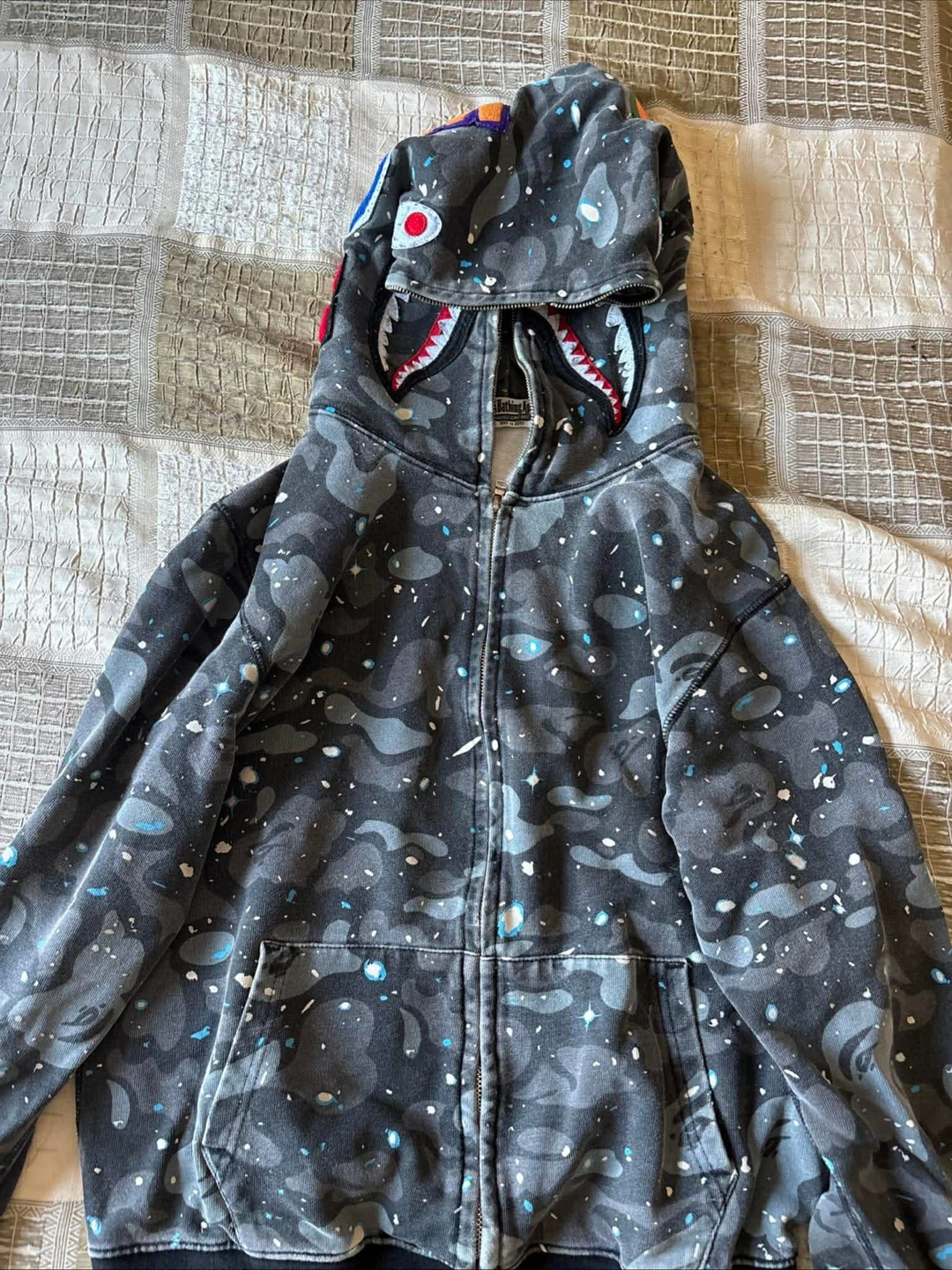 A Bathing Ape Shark Full Zip Hoodie - Size S