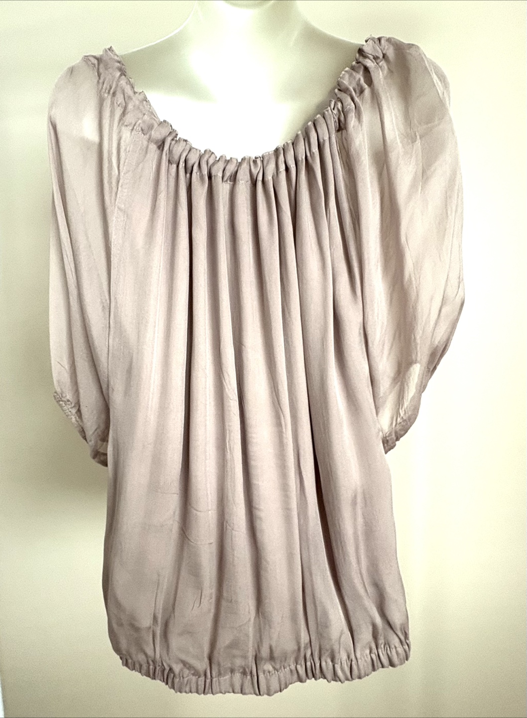 100% Silk Blouse Top - M - photo 3