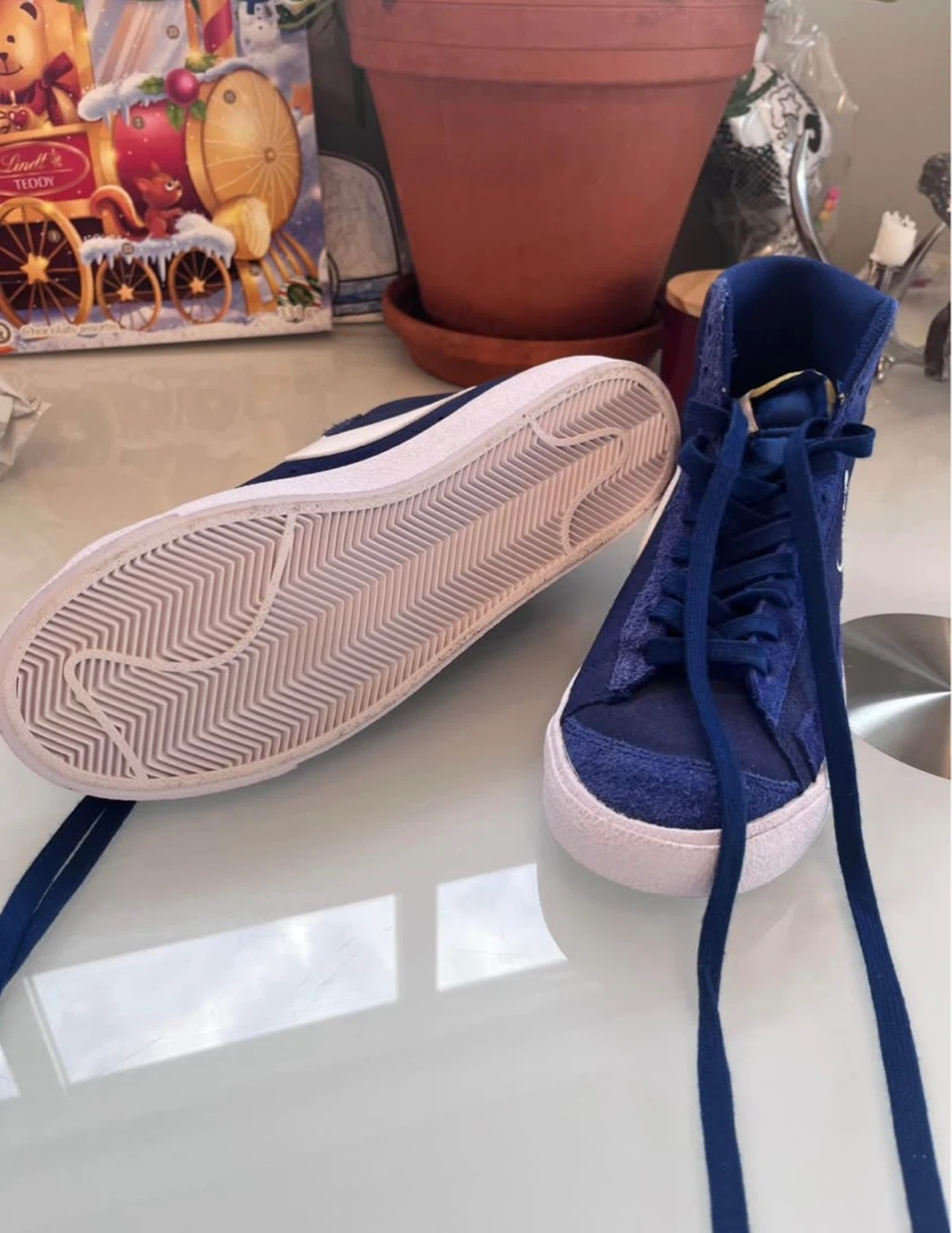 Nike Blazer Mid '77 Vintage High Top Shoes - Blue - photo 4