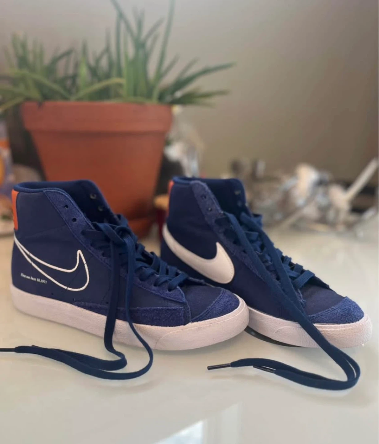 Nike Blazer Mid '77 Vintage High Top Shoes - Blue