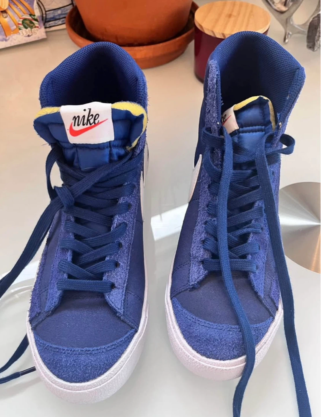 Nike Blazer Mid '77 Vintage High Top Shoes - Blue - photo 3