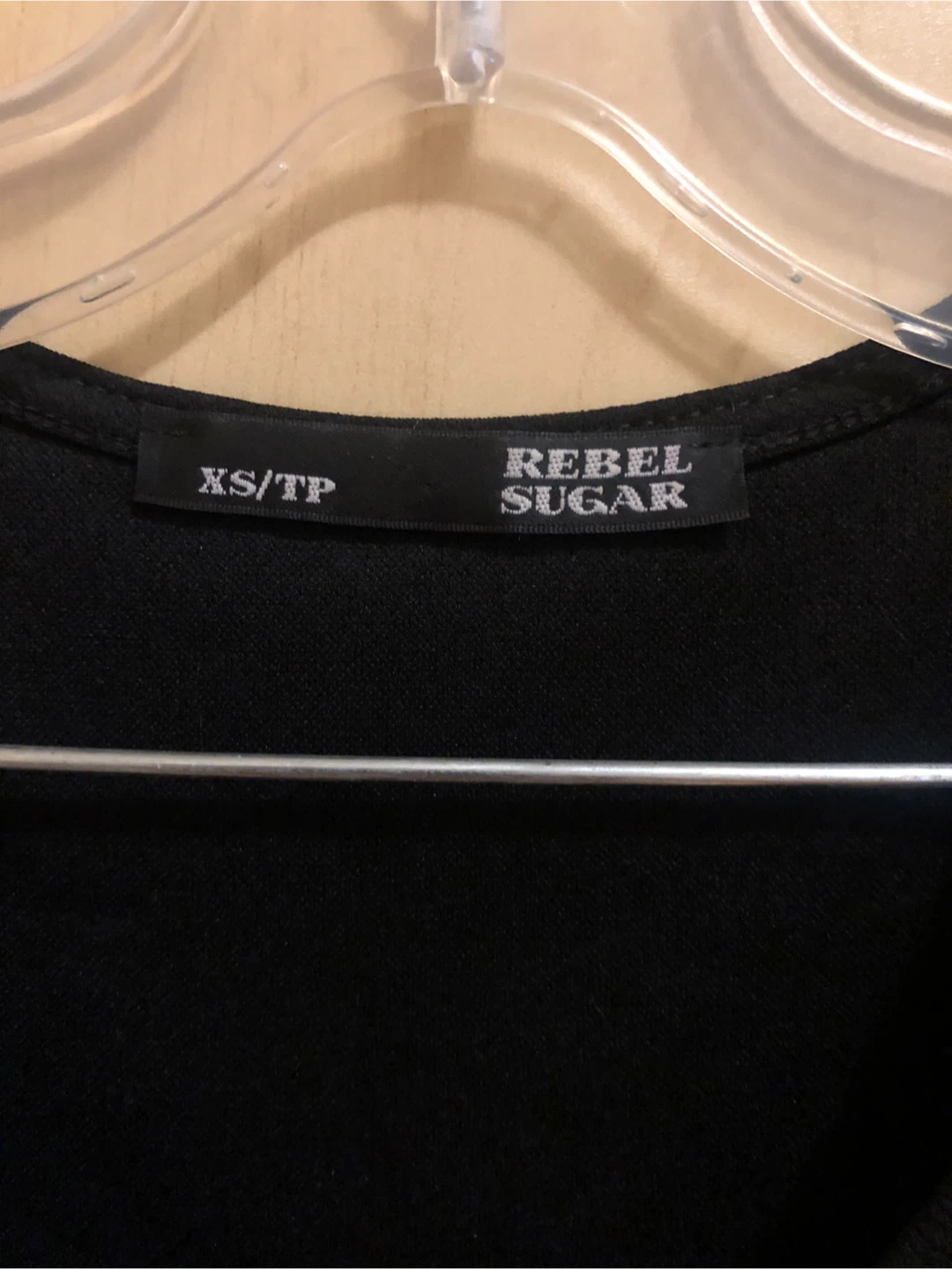 Rebel Sugar Black Wrap Dress XS/TP - photo 2