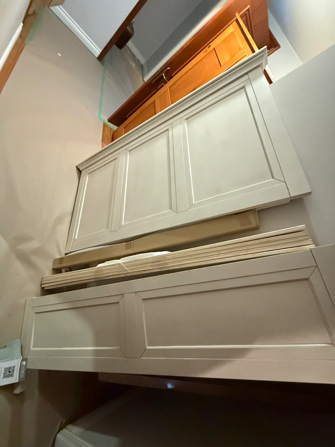White Double Bed-frame