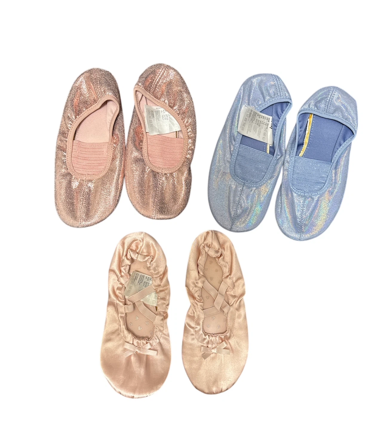 H&M Ballet Flats - Rose Gold, Blue, Peach Size 1-2 - photo 5