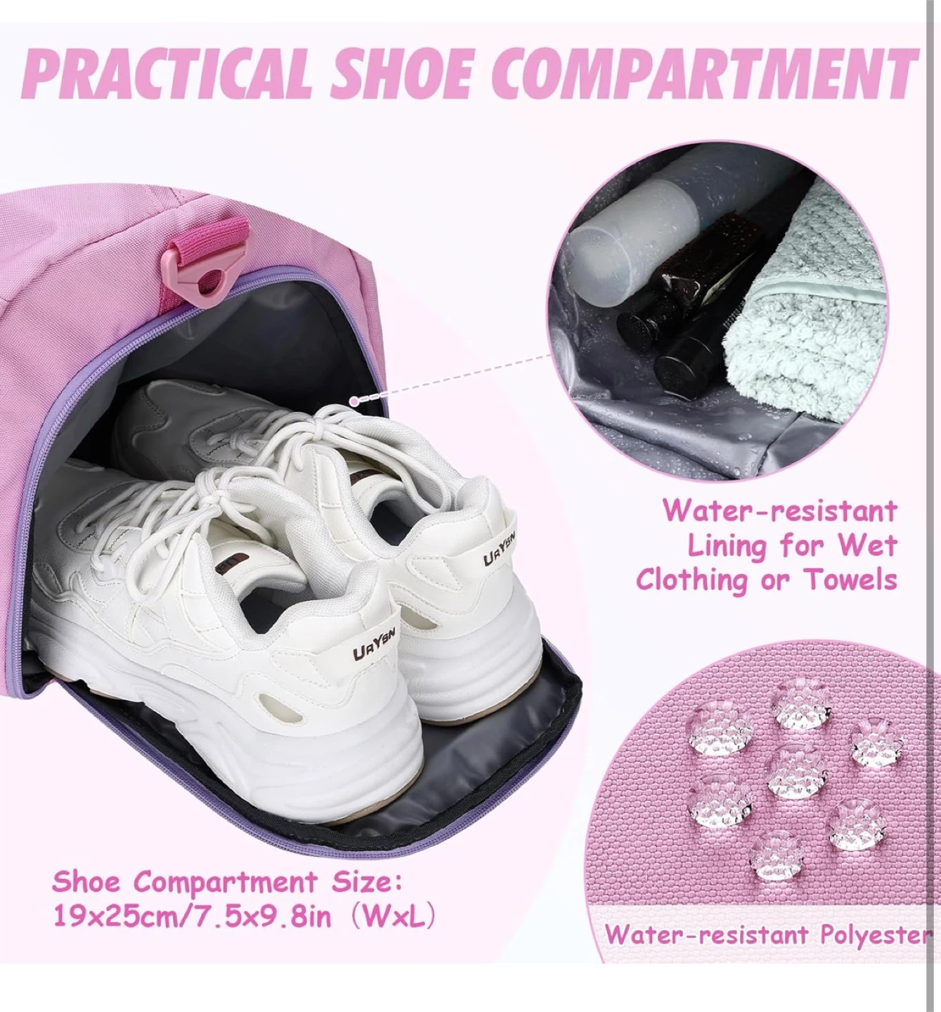 Kid's Sport Duffel Bag - Spacious Travel Bag - photo 5