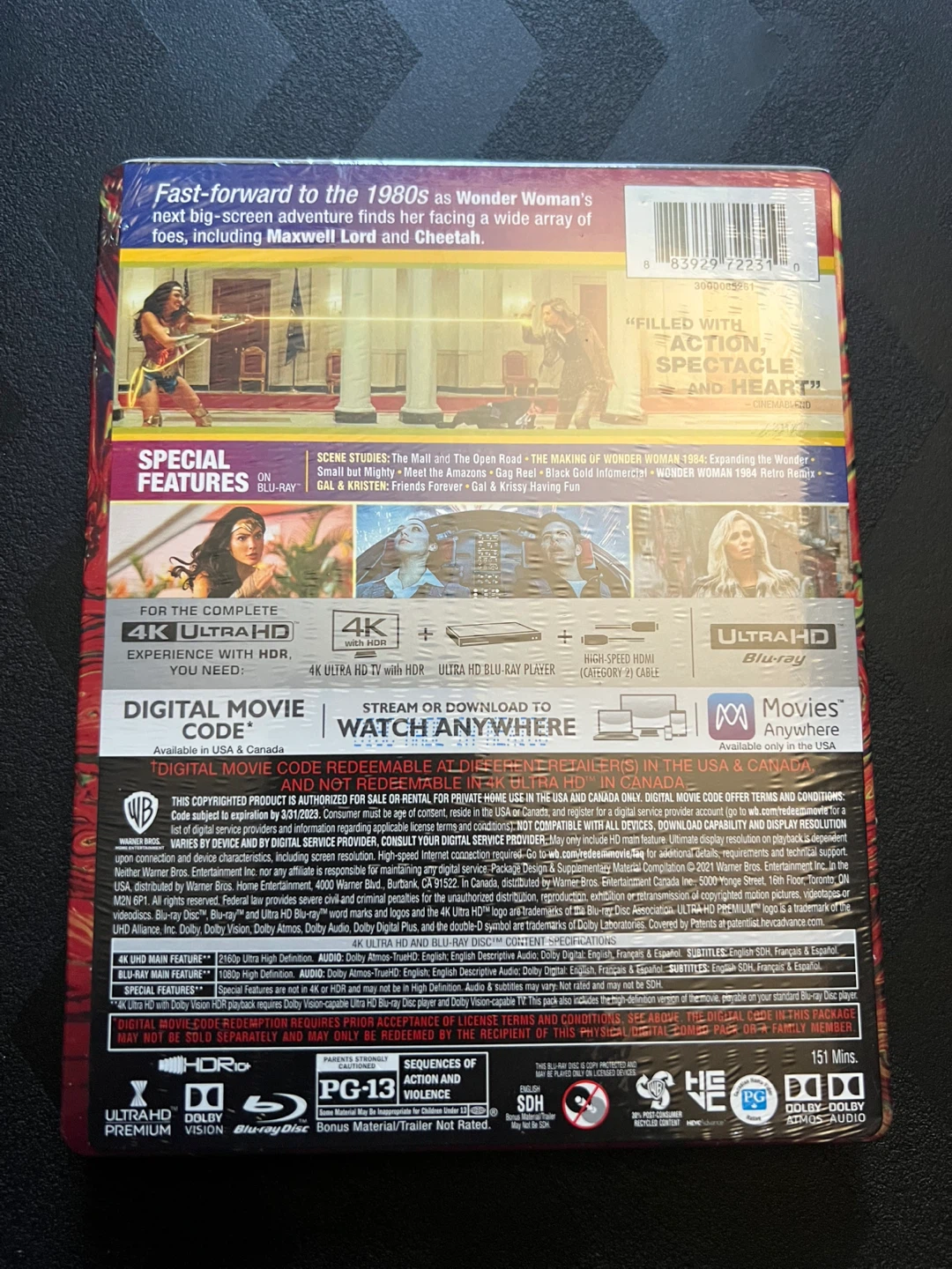 Wonder Woman 1984 4K UHD Blu-Ray Steelbook - photo 3