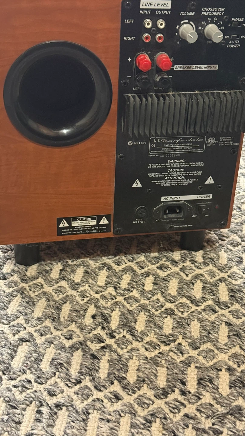 Diamond SW100 Powered Subwoofer - Compact 8" Audiophile Sub - photo 4