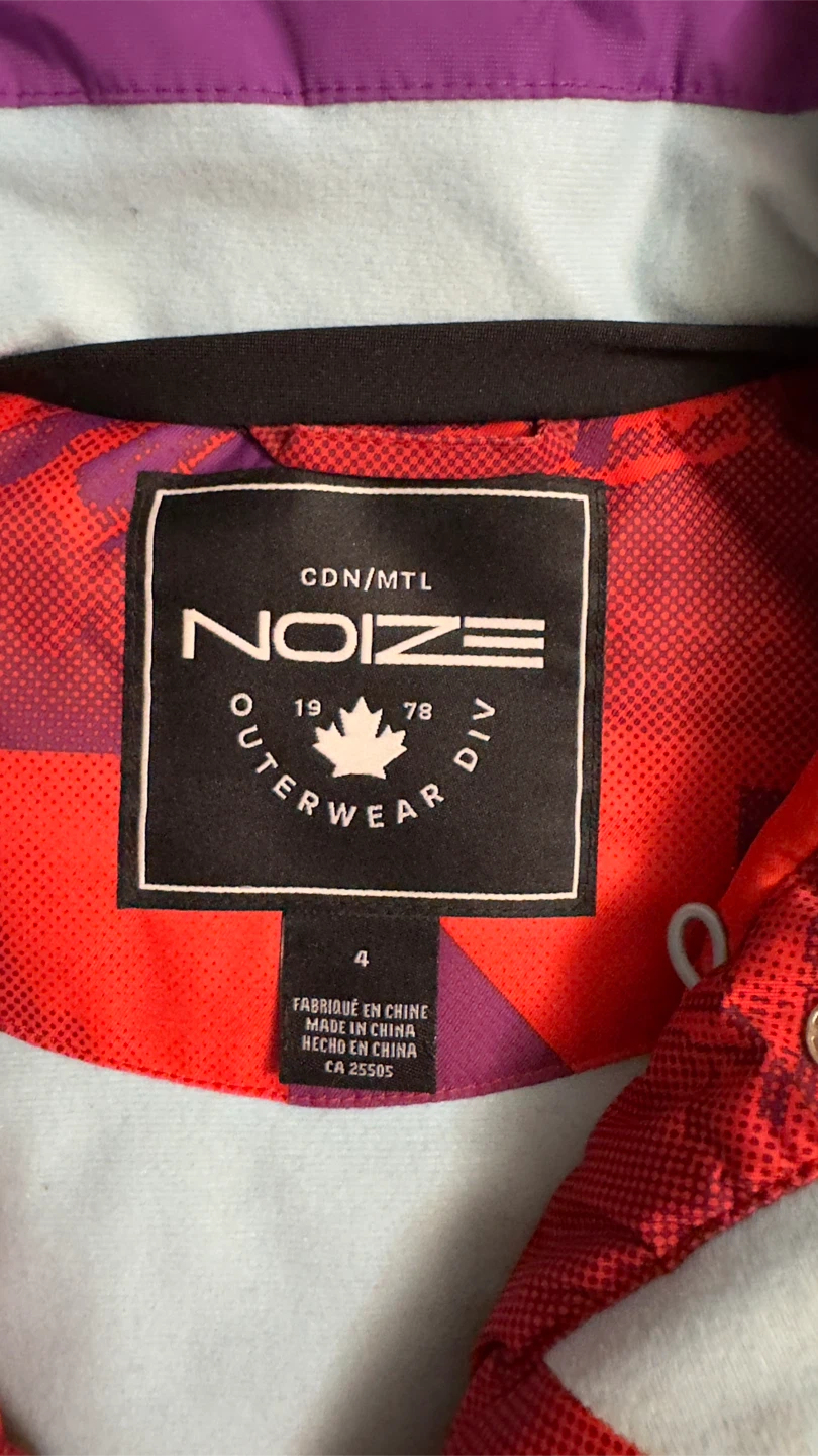 Noize Outerwear Ski Suit Set - Red/Purple - Size 4 - photo 4