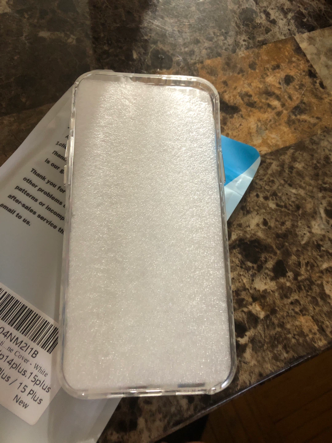 New-NITITOP iPhone 14/15 Plus Case - White Checkered - photo 3
