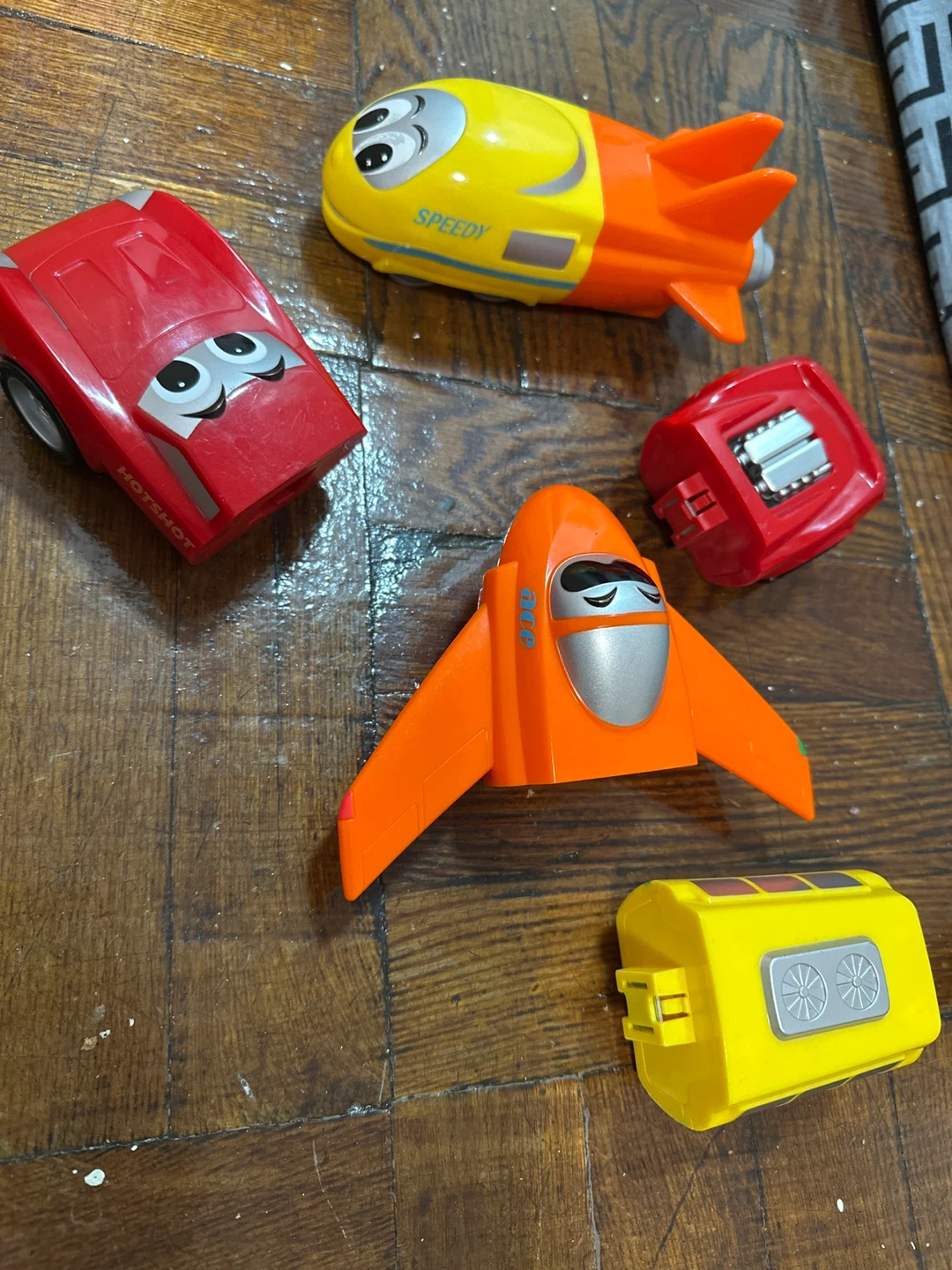 Set of 3 Toy Vehicles - Car, Rocket, and Plane - photo 2