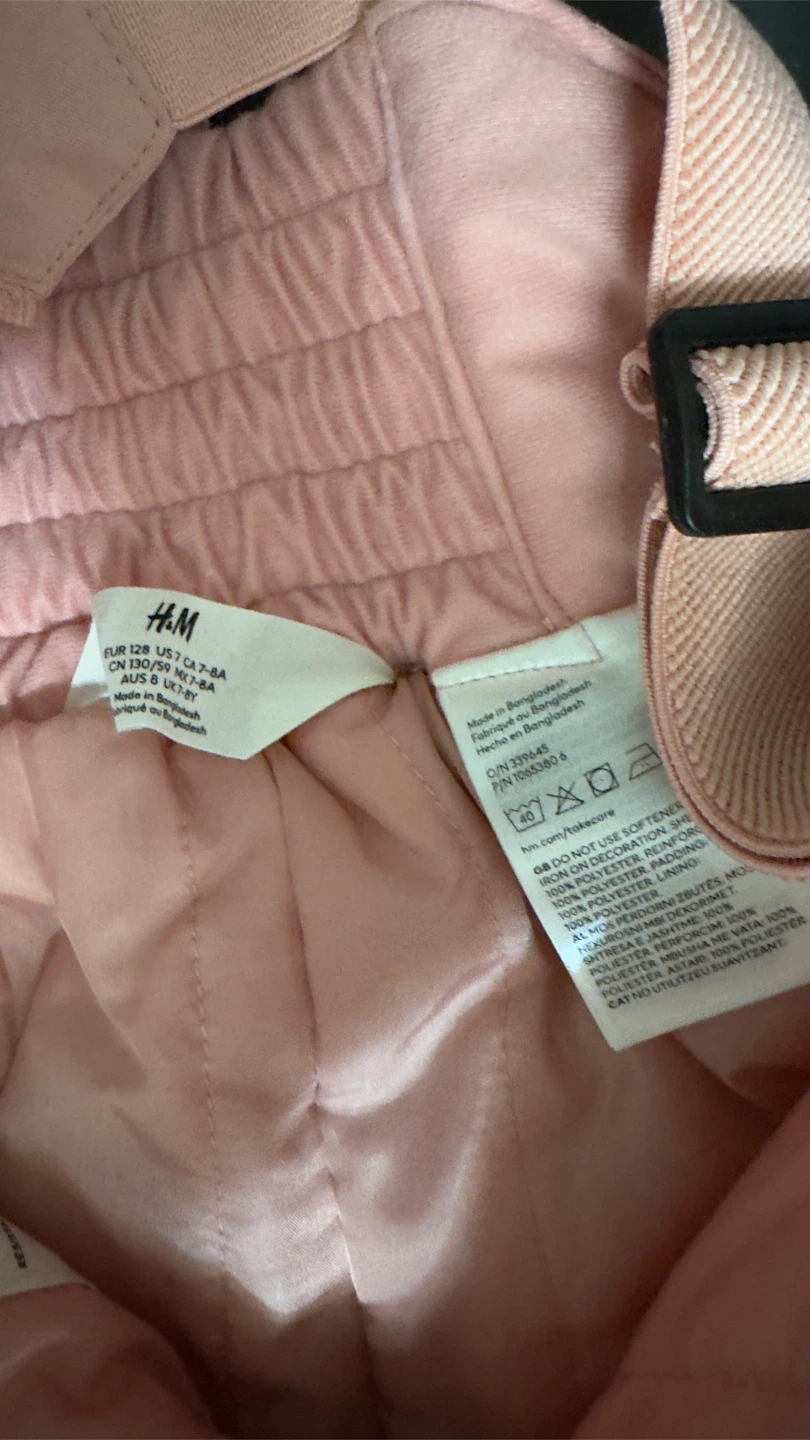 H&M Pink Waterproof Overalls and Jacket Set - photo 5