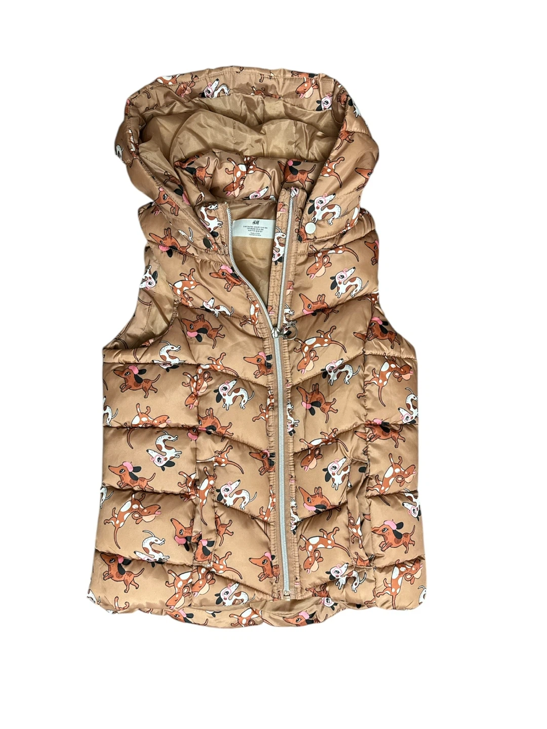 H&M Hooded Puffer Vest - Kids Size 8-10 Years