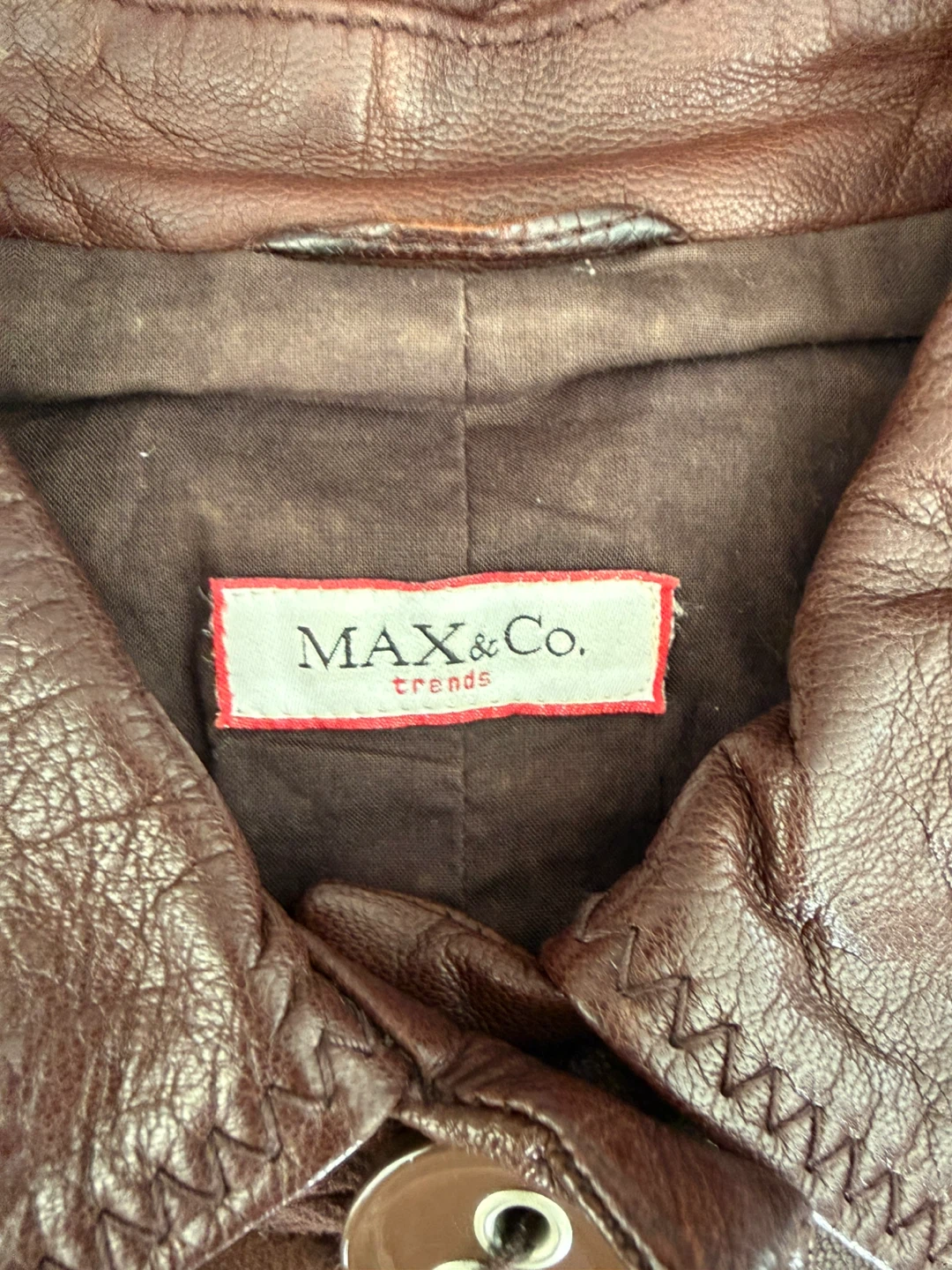 MAX & Co. Trends Brown Leather Jacket - photo 2