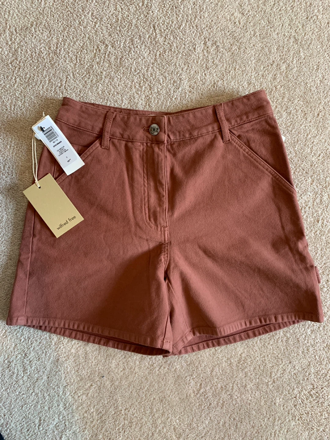 Wilfred Free Shorts Mocha Sorbet Size 0