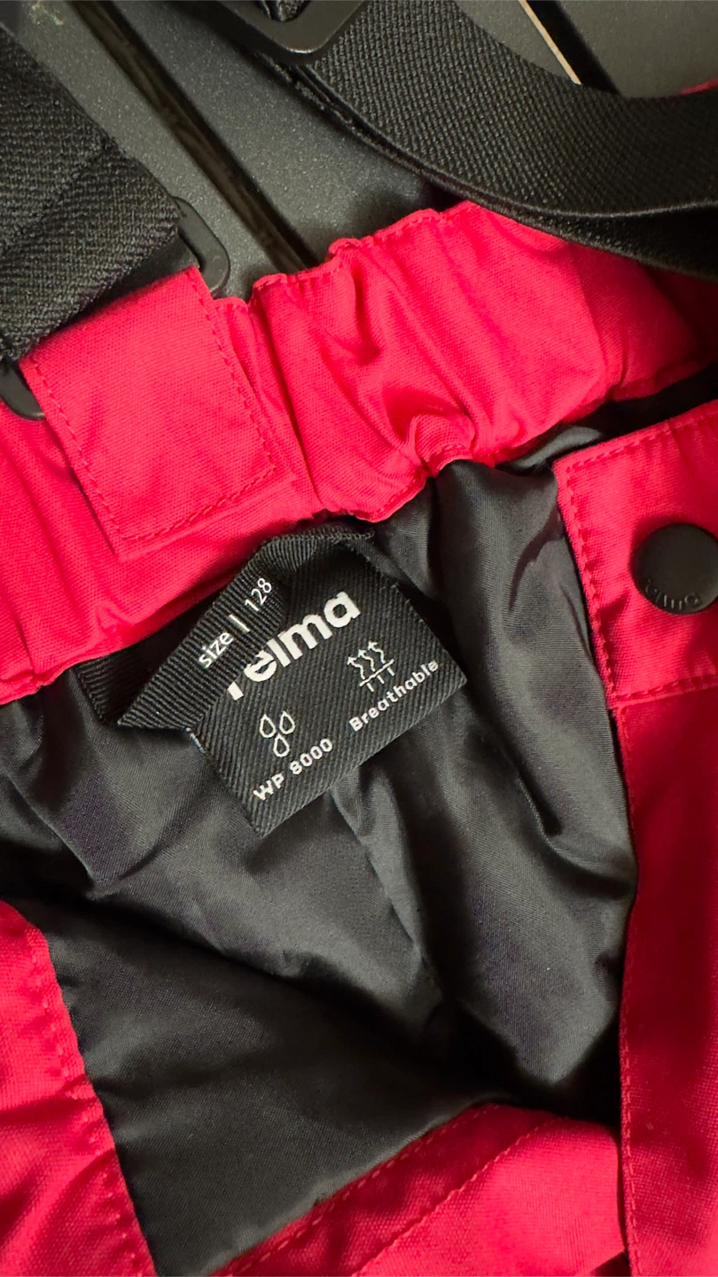 Reima Kids Ski Pants Bib Snow Pants Size 128cm Pink - photo 2