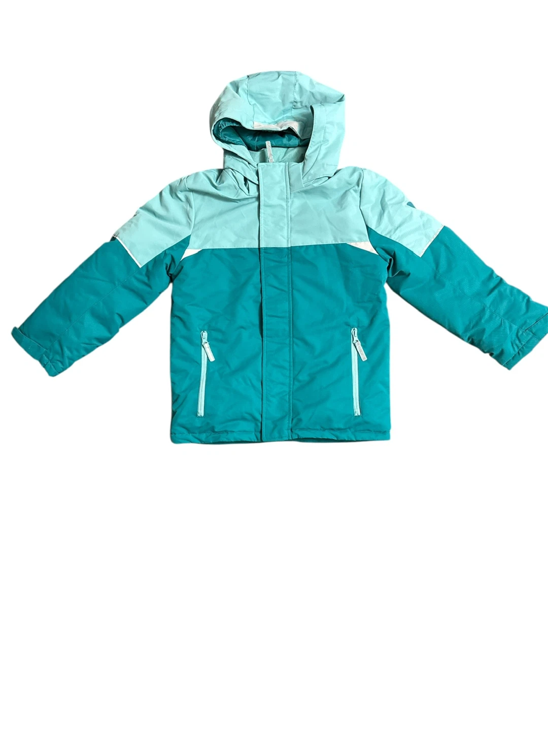 H&M Kids Winter Jacket - Teal & Light Blue - Size 8-9 Years