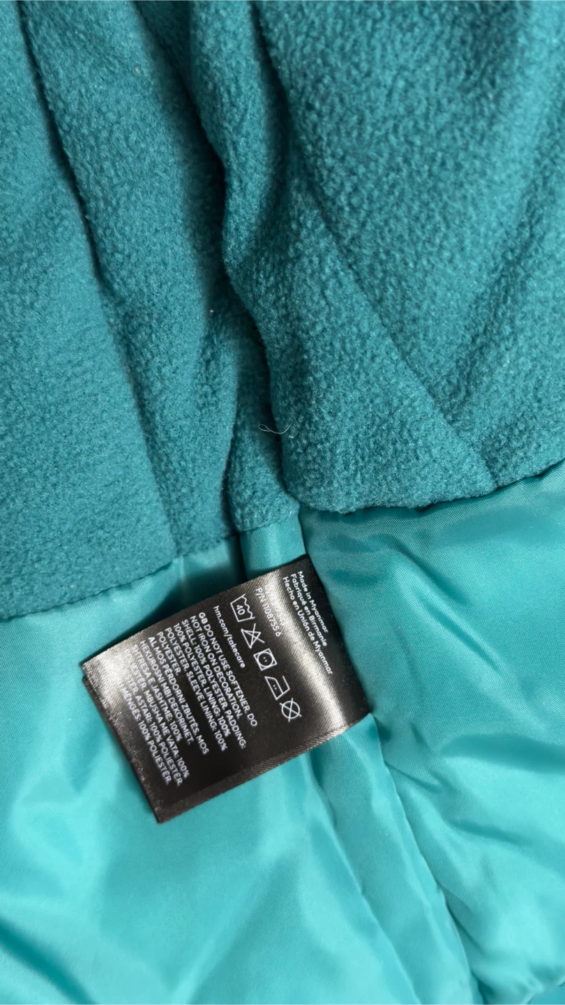 H&M Kids Winter Jacket - Teal & Light Blue - Size 8-9 Years - photo 5