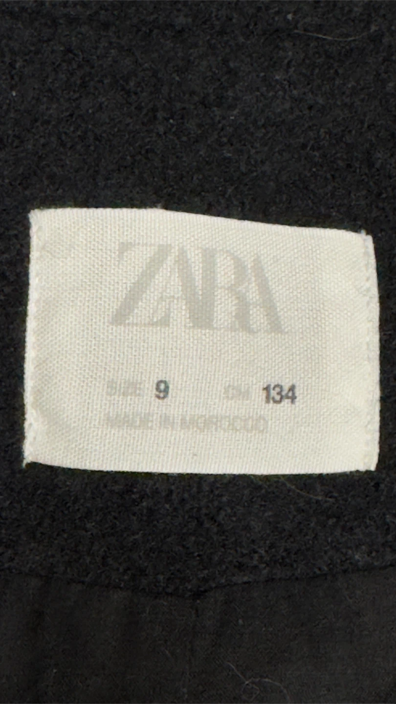 Zara Children's Black Wool Pea Coat Size 9 - photo 3