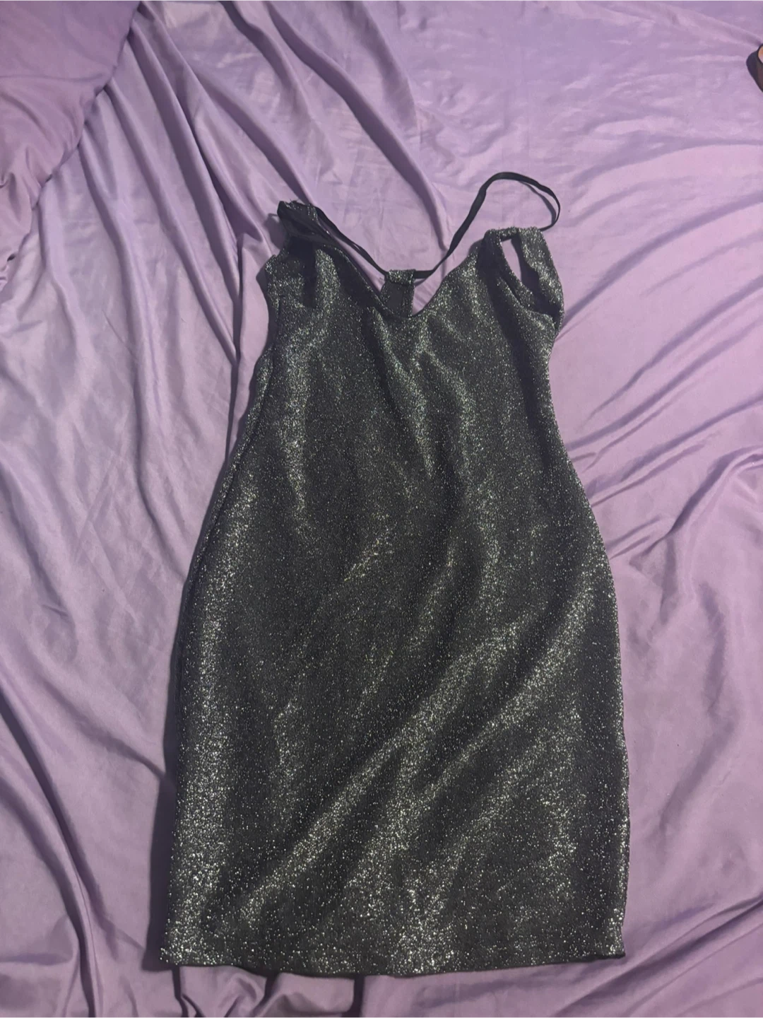 Sparkly Black Mini Dress